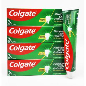 콜게이트 플루오라이드 투스페이스트 아이씨 쿨민트 175g x 4개 고불소 잇몸 시린이 충치 colgate 치약