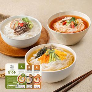 미정당 우리쌀 쌀국수 36개 (멸치맛12개+사골맛12개+얼큰한맛12개)