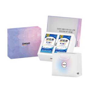 센트룸 종합 멀티비타민 미네랄 더블업맨 100정 외 3종 선택 부모님 어르신 선물세트 쇼핑백
