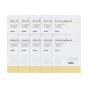 네리아 하이드레이션 카밍 콜라겐 마스크팩 10매 데일리 리프팅 수분 마스 팩 달팽이점액 1일1팩 탄력 주름