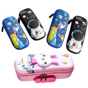 EVA 입체 캐릭터 필통 자물쇠 비밀번호 필통 초등학생 중학생 필통 여아 남아 초등 필통 크리스마스 선물