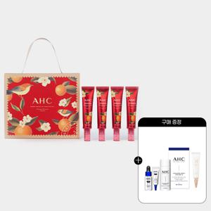AHC 프리미어 앰플 아이크림 포 페이스 오렌지블라썸 에디션 40ml 4개 (증정) 디럭스키트+멜라루트크림 10ml