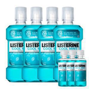 리스테린 쿨민트 750mL 4개 + 쿨민트 100ml 3개 증정
