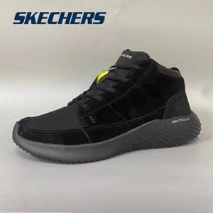 스케쳐스 남성용 겨울용 가죽 방한 부츠 666160