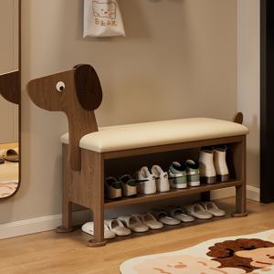 프렌치 원목 신발장 벤치 착석 가능한 신발 수납장 강아지 의자