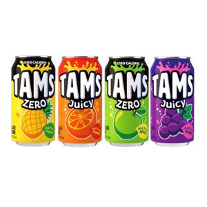 탐스제로 탐스쥬시 355ml x 24캔 파인애플 사과 오렌지 포도 4가지맛중 선택