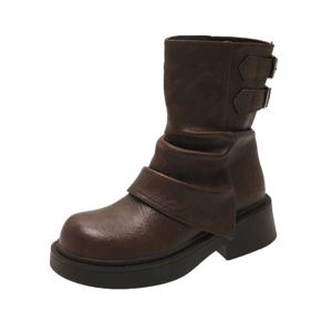 빈티지 메일라드 워커 키높이 앵클부츠 옥스포드 슬림 단화