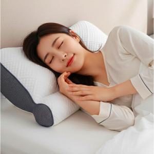 경추코어 지지 일자목 거북목 바른수면 숙면 베개 인체공학 유동형 일체 설계 초극세사솜 (2개이상추가할인)