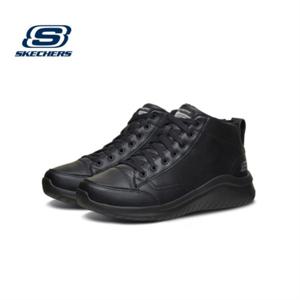 스케쳐스 면화 남성화 하이탑 가죽 스니커즈 기모 스니커즈 666119