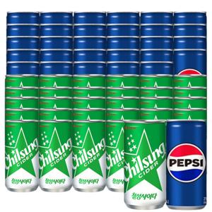 펩시콜라 210ml x 30캔 + 칠성사이다 210ml x 30캔