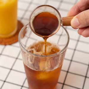 유리 샷 잔 우드 핸들 50ml/커피/에스프레소/손잡이/시럽/글라스/홈카페/에소프레소/카페/머신/나무