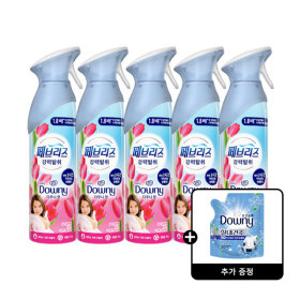 페브리즈 공기탈취제 에어 다우니 향 5개 + 삶음탈취 200ml 1개 증정