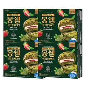 프리미엄 몽쉘 말차딸기 432g 4개