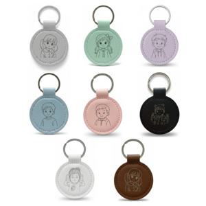 다니샵 가죽 각인 키링 어린이집 유치원 가방 낮잠이불 네임택 이름표 선물 강아지인식표