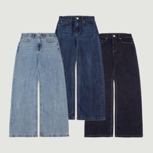 행텐 본사직영 여성 히든밴딩 와이드 데님팬츠 (10460-155-203-10)