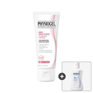 피지오겔 레드수딩 AI리페어 크림100ml +사은품)에센스인토너 50ml