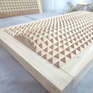 우드리아 편백나무 발지압판 발바닥 지압기 FP-91 볼록 대형