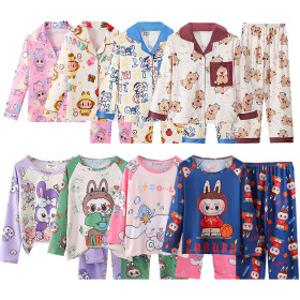 (20%쿠폰) 3+1 목도리1개서비스 극세사잠옷 아동파자마 아동내복 아동잠옷 겨울내복 유후컴퍼니