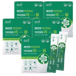 쾌변엔 차전자피 식이섬유 비움 6.8g x 30포 5개 가루 분말