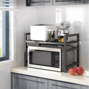 넓이 높이 조절식 다용도 전자레인지 선반 모던 인테리어 주방 밥솥 수납 정리 거치대 (2개이상추가할인)