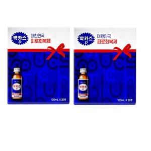 약국 박카스D 드링크 20병 x 2박스 40병 선물용 비타민 고함량 타우린 2000mg 바카스