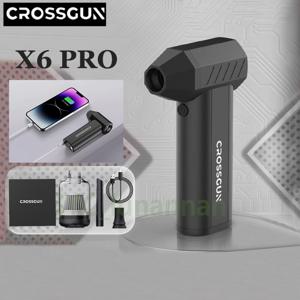 정품 CROSSGUN X6 Pro 무선 터보 제트팬 강력 파워 제설 먼지제거 13만RPM 허리케인 송풍기 보조배터리