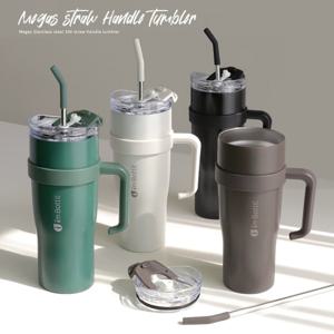 1리터 대용량 진공 빨대 텀블러 304 스텐컵 1200ml
