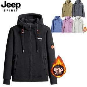 지프 JEEP SPIRIT 양털 후리스 안감 후드 집업 점퍼 겉감 기모 플리스 재킷JP23558