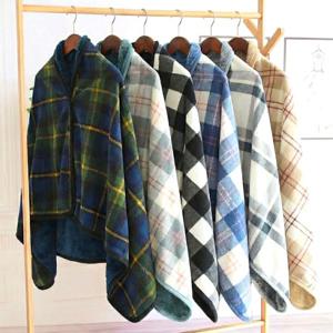 밍크담요 무릎 극세사담요 이불 양털 똑딱이 대형 입는 망토 담요