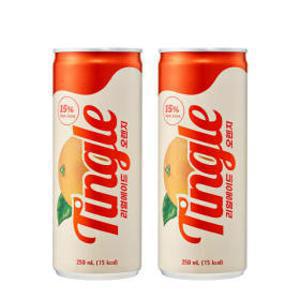 1+1 무설탕 팅글 리얼에이드 오렌지 250mlX30캔 2박스 (60캔)