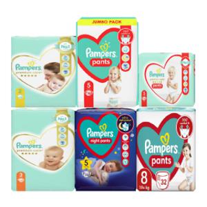 유럽산 팸퍼스 베이비드라이 밴드 팬티 프리미엄케어 1~8단계