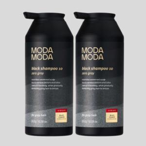 제로 그레이 블랙 샴푸 300g x 2통 블랙 10 새치샴푸 염색샴푸