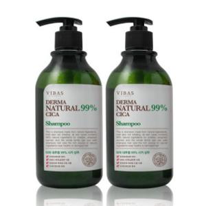 JJGG / 비바스 내추럴 시카 샴푸 내추럴99% 지성지루성 두피 진정 천연샴푸1000g+1000g 총 2개