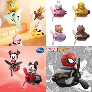 송풍구 차량용방향제 정품 캐릭터 모음 카카오 네이버라인 비덕 도라에몽 디즈니 프로펠러 자동차방향제