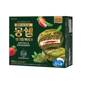 프리미엄 몽쉘 말차딸기 432g 1개