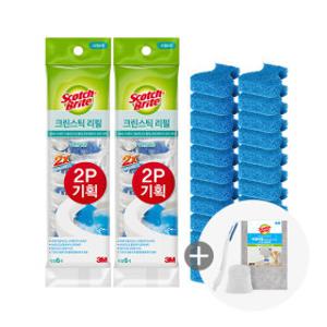 3M 변기청소 크린스틱 리필 6+6입 2개(벌크구성) 총24입+사은품 증정