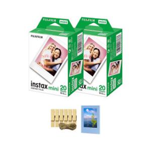 인스탁스 미니필름4팩(40장) +나무집게+자석액자