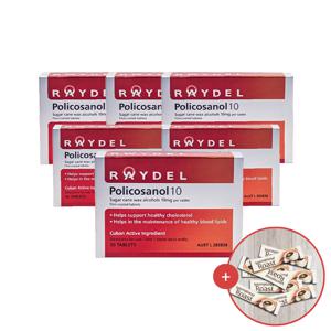 (HNB) 쿠바산 레이델 폴리코사놀 10mg 30정 6개