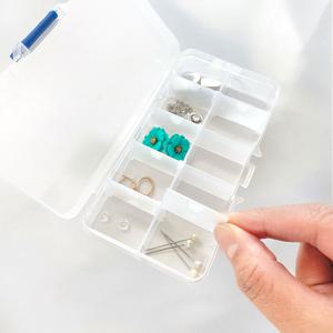 미니 플라스틱 케이스 10칸/악세사리/비즈/멀티박스/보관/수납함/주얼리/칸막이/투명/정리함/여행용/휴대용
