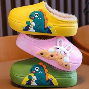 공룡 토끼 동물 캐릭터 남아 여아 유아동 키즈 겨울 방수 방한 털 슬리퍼 운동화 샌들 신발 실내화 털신