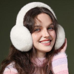 1+1 여성 양털 귀마개 접이식 방한 털 귀도리 귀덮개 1+1행사 중