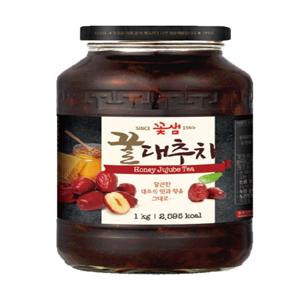 꽃샘 꿀대추차 1kg 과일 액상차 액상청