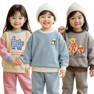 키즈꼬모 겨울 따뜻한 상하복세트 특가로 준비 등원복/상하복/세트복