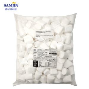 삼진 화이트 빅 머쉬멜로우 대용량 캠핑 간식 벌크 1kg x 5개 (1BOX)