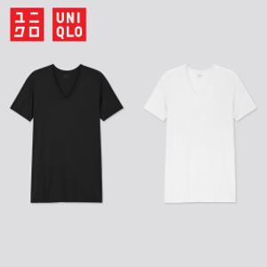 유니클로 남성용 히트텍 V넥 브이넥 반팔티