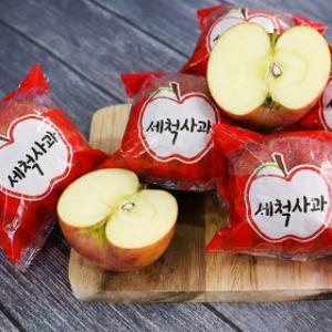 (신선집중) 사과 가정용 세척사과 개별비닐포장 4kg(30과내외)/한입사과