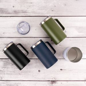 (1+1) 공감스토어 스텐304 핸들 텀블러 700ml 색상 골라담는 연마제 없는 보온 보냉 사무실용 가정용