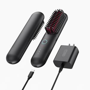 마지막특가 4.1만+패들브러쉬 증정)아마존 판매 1위 티모 포타 무선 스트레이트너 고데기 빗고데기