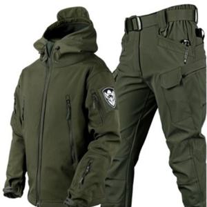 KJP야상 겨울 기모 두껍게 바람막이 작업복 세트 남자 바다낚시 작업복 야상