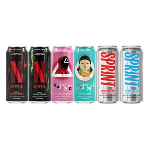 넷플릭스/오징어게임 에너지드링크 500ml 4종 12+12 총 24캔 골라담기 스프린트에너지 고카페인 제로슈가